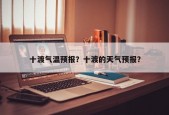 十渡气温预报？十渡的天气预报？