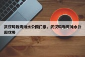武汉玛雅海滩水公园门票，武汉玛雅海滩水公园攻略